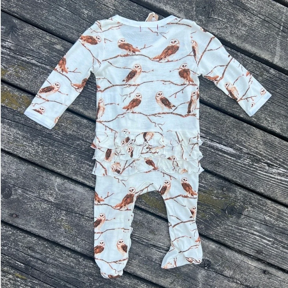 Milkbarn ruffle footie
